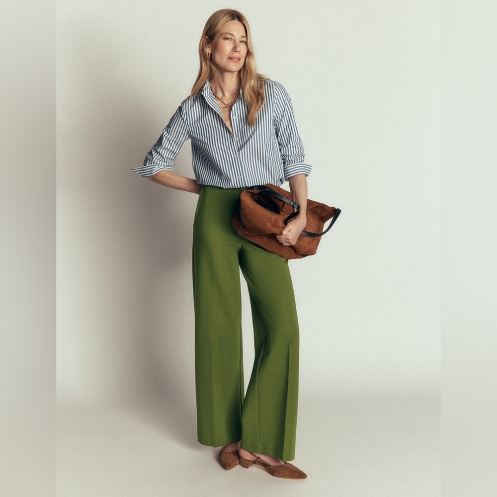 NWT Boden Belgravia Ponte Pants in Forest Green